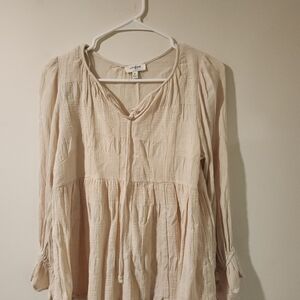 Umgee Women's Light Cream Blouse